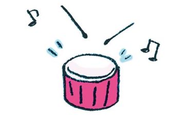 ドラム・太鼓・小太鼓のイラスト