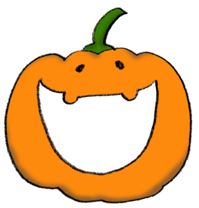 ハロウィン・かぼちゃのゆるかわいいイラスト