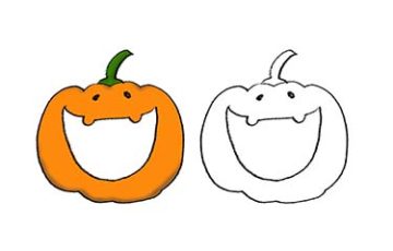 ハロウィン・かぼちゃのゆるかわいいイラスト