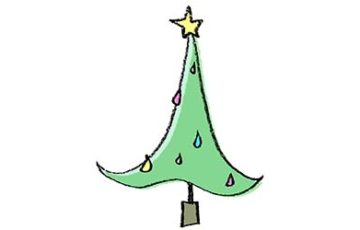 無料素材・クリスマスツリー・スタイリッシュ・かっこいい・モダン