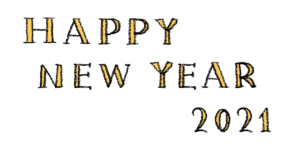 happy new year2021・手書き文字・フリー素材・無料・年賀状・英語・かわいい・おしゃれ・洋風・ナチュラル